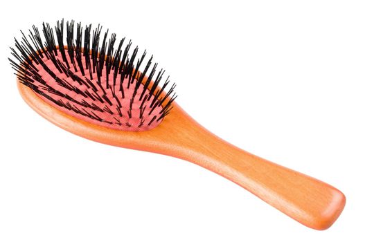 Hairbrush isolated on white background