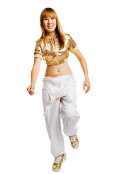 Beautiful dancer isolated