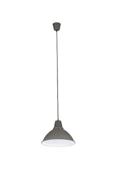 Modern metallic chandelier hangin from ceiling isolated on white background