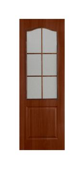 Common house interior door isolated on white background