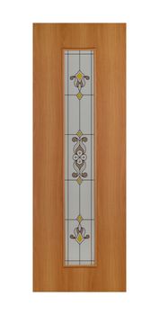 Common house interior door isolated on white background