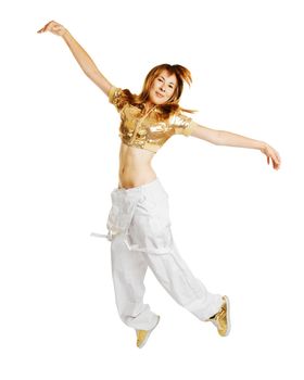 Beautiful dancer isolated