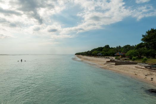GILI TRAWANGAN, INDONESIA - May 1, 2013: Beautiful tropical beach in Indonesia, South East Asia