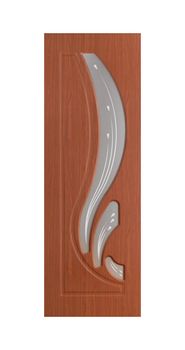 Common house interior door isolated on white background