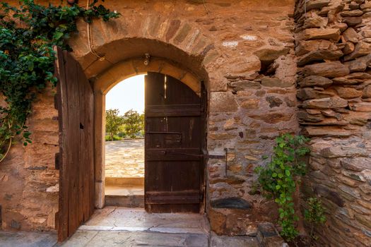 Entrance of Orthodox Holy Monastery of Pantokrator-Tao Ntaou Penteli - Greece