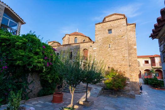 View of Orthodox Holy Monastery of Pantokrator-Tao (Ntaou) Penteli - Greece