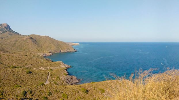 Beautiful cliffs and beaches in Cabo de Gata nature reserve, Almeria, Spain