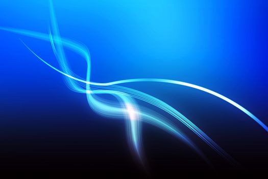Abstract line curve dark blue color background texture.
