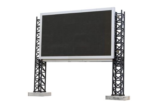 Large scoreboard stadium isolated on white background. use clipping path