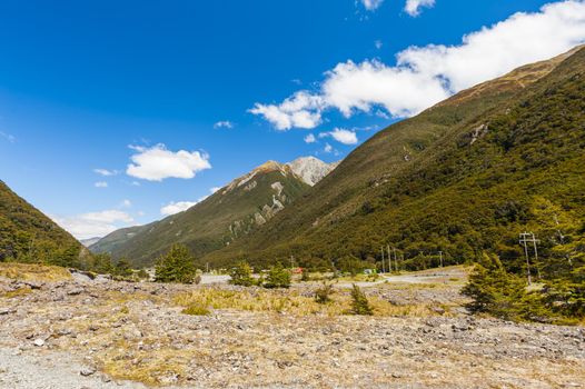 Bealey River could be found in the Arthur's Pass National Park, New Zealand