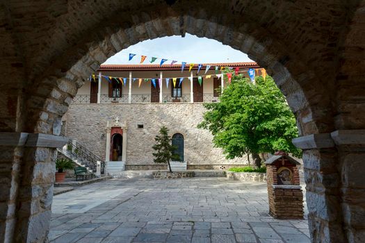 View of Holy Penteli Monastery at Attka, Greece