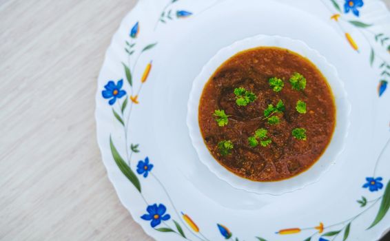 Lauki ke Kofte, light tomato based delicious gravy dunked with koftas made from bottle gourd