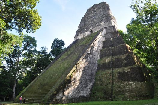 A temple in Tikal National Park, Guatemala.