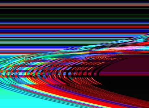 Glitch background. Computer screen error. Digital pixel noise abstract design. Photo glitch. Television signal fail. Data decay. Technical problem grunge wallpaper. Colorful noise wallpaper