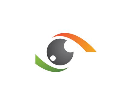 Eye ilustration vector logo design