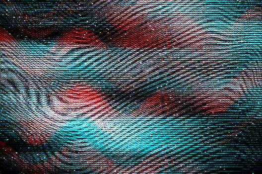 Glitch psychedelic background. Old TV screen error. Digital pixel noise abstract design. Broken pixels glitch. Television signal fail. Technical problem grunge wallpaper. Colorful noise rerto