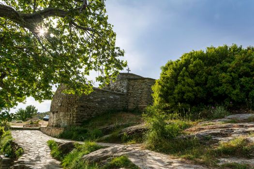 Orthodox monastery Saints Asomatos in Penteli, a mountain to the north of Athens at Greece.