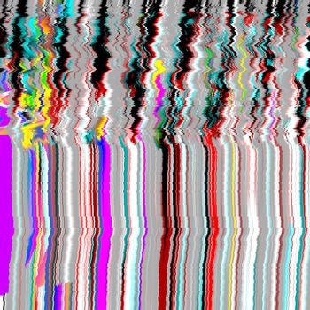 Glitch TV psychedelic Noise background Old screen error Digital pixel noise abstract design. Photo glitch. Television signal fail. Technical problem grunge wallpaper.