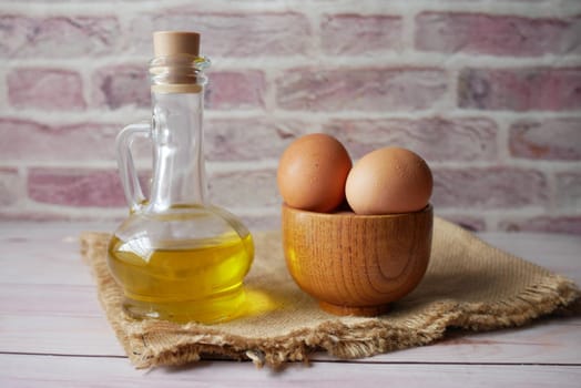 close up of eggs in a bowl