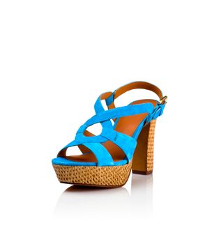 Modern fashionable women shoe shot in studio