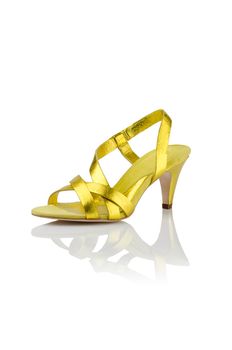 Modern womens fashion shoes isolated on white background