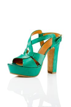 Modern fashionable women shoe shot in studio
