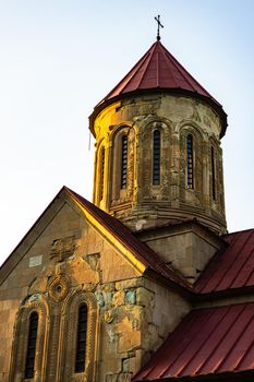 Betania monastery complex in mountain close to georgian capital city Tbilisi