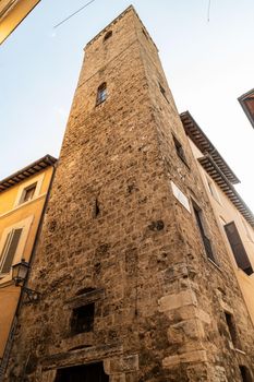 terni tower barberini in street rome in the historical part