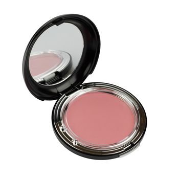 Makeup Powder with mirror on a white background