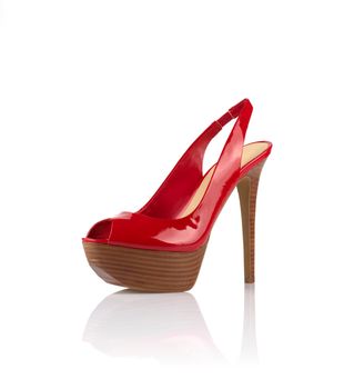 Modern fashionable women shoe shot in studio
