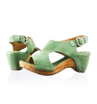 Pair of modern fashionable women shoes shot in studio