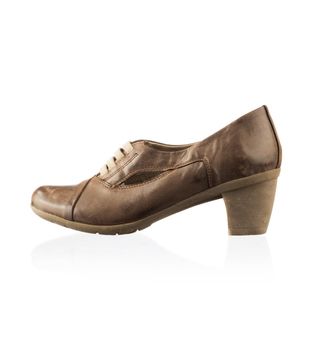 Modern fashionable women shoe shot in studio