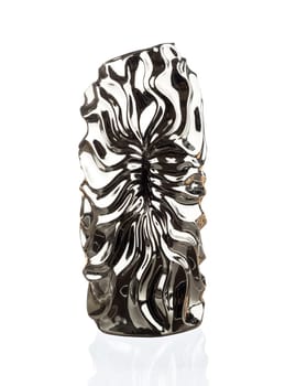 Modern chineese vase isolated on white