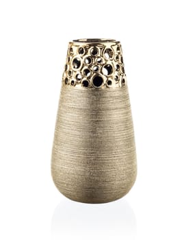Modern chineese vase isolated on white