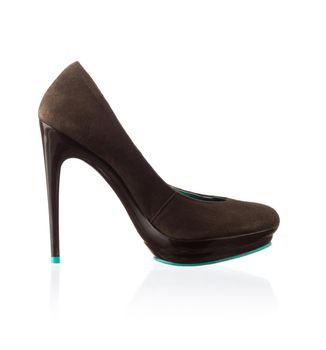 Modern fashionable women shoe shot in studio