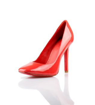 Modern fashionable women shoe shot in studio