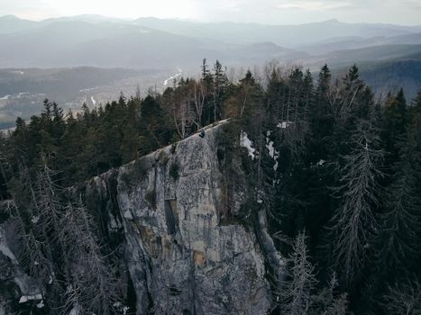 A snow covered mountain. High quality photo