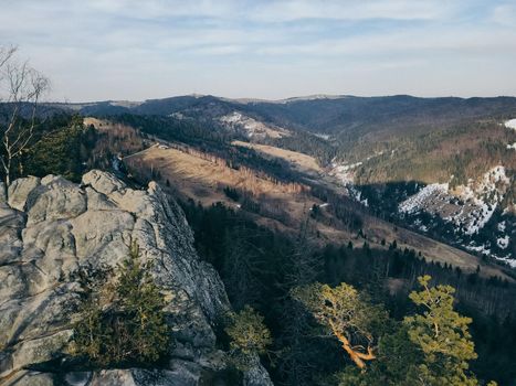 A view of a canyon. High quality photo