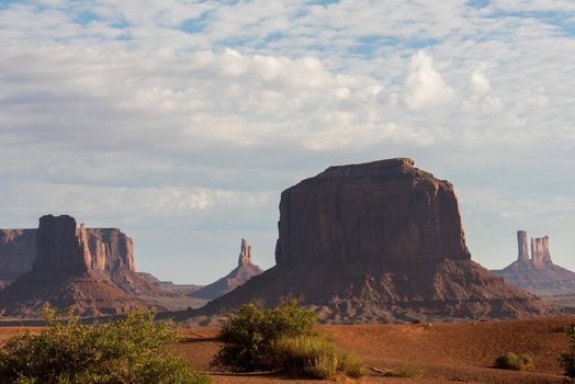 Monument Valley National Park butte and mesa scene