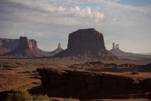 Mesas and Buttes in Monument Valley Utah
