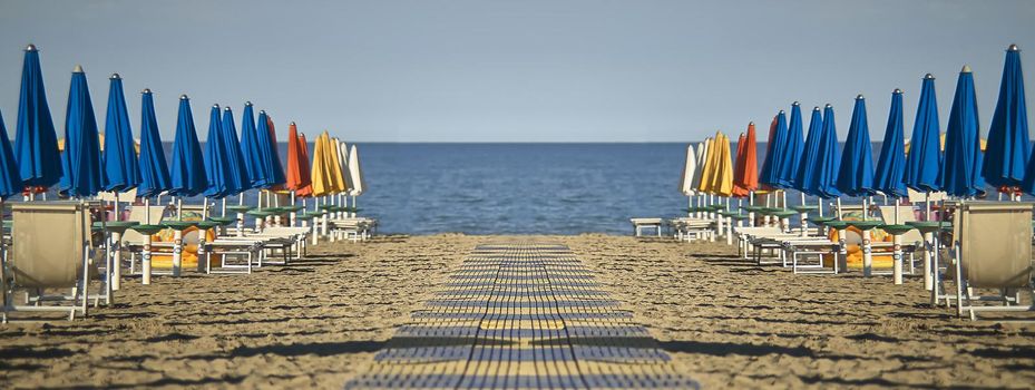 Simmetry beach detail, banner image with copy space