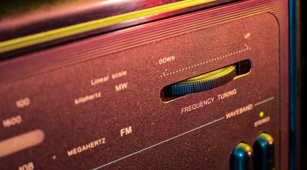 Radio frequency tuning controller macro detail in an old equipment