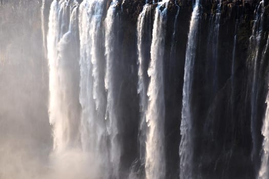 Victoria Falls on the Zambezi River between Zimbabwe and Zambia