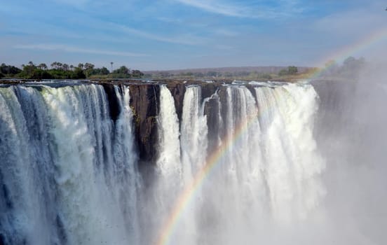 Victoria Falls on the Zambezi River between Zimbabwe and ZambiaVictoria Falls on the Zambezi River between Zimbabwe and Zambia