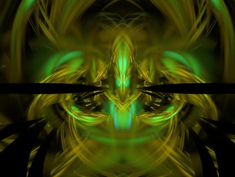 Imaginatory lush fractal texture image abstract background