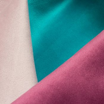 Velvet fabric abstract colorful background macro shot