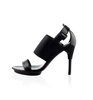 Modern fashionable women shoe shot in studio