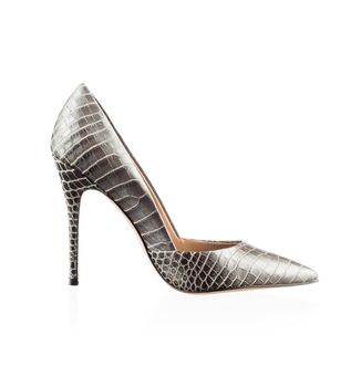 Modern fashionable women shoe shot in studio