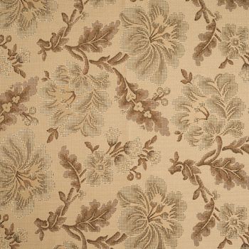 Fabric background with floral pattern macro shot