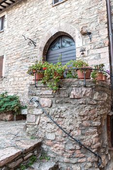 hamlet of macerino its buildings and rustic alleys between squares and alleys